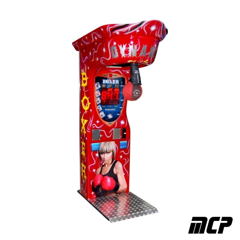 Machine de boxe dynamics rouge